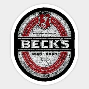 Vintage BECKS BEER 1933 Sticker